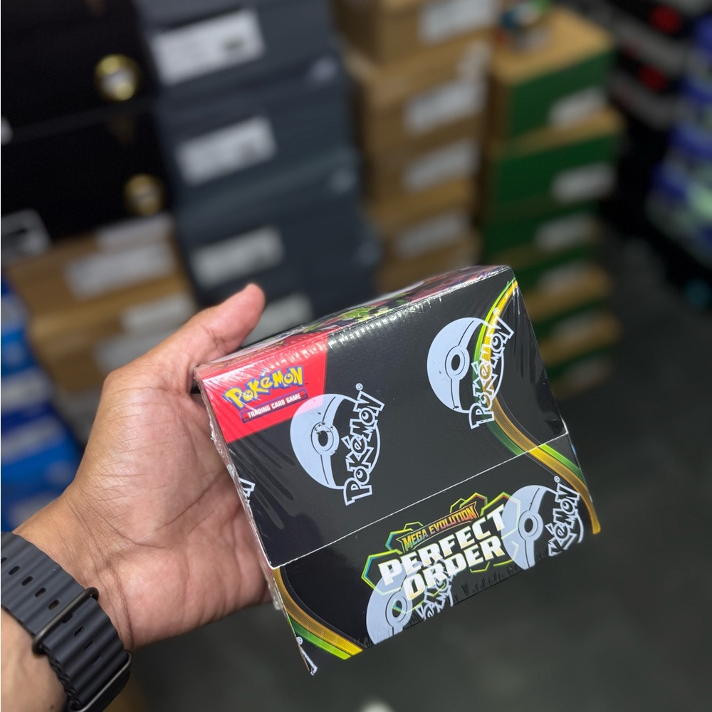 Pokemon Perfect Order Booster Box - Black with Green, Yellow & Red Accents